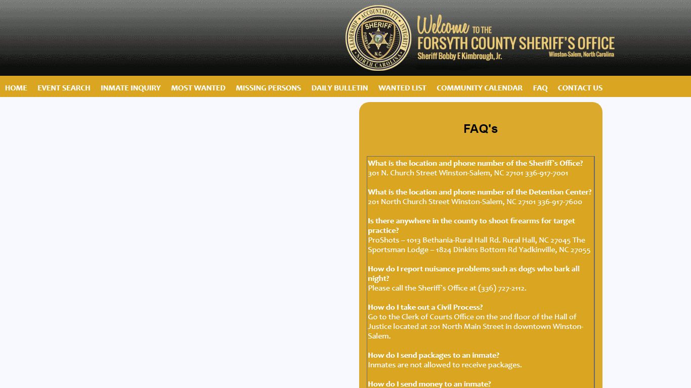 Forsyth County Sheriff's Office P2C